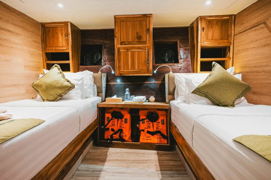 Classic Twin (Cabins 7 & 8 - Fixed Twin beds) Lower Deck - image