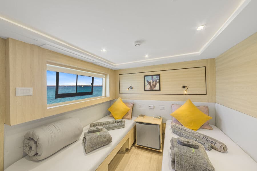 Standard Twin or Double bed Upper Deck - image Standard Twin or Double bed Upper Deck - image